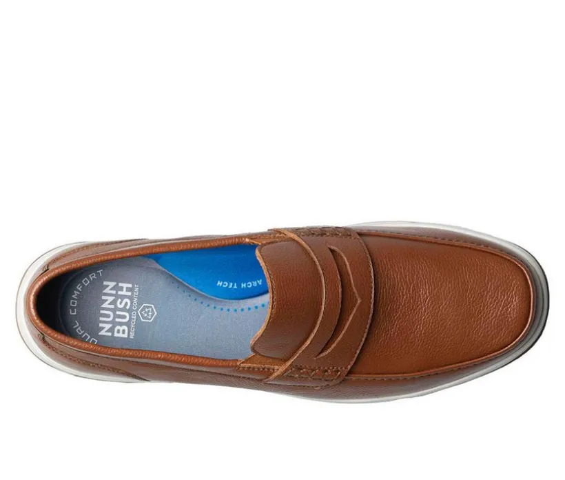 Men's Nunn Bush Luca Moc Toe Penny Loafer Dress Shoes