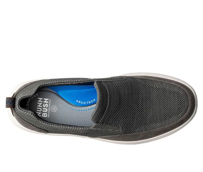 Men's Nunn Bush Ponte Knit Moc Toe Slip On Sneakers