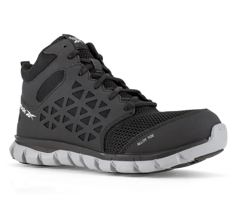 Men's REEBOK WORK Sublite Cushion Work Mid Mesh Work Boots