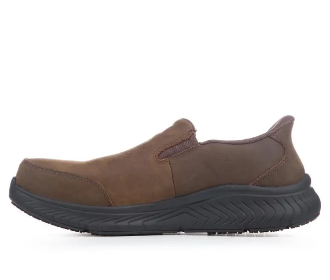 Men's Skechers Work Archfit Crosser Carbon Nano Slip On Work Shoes