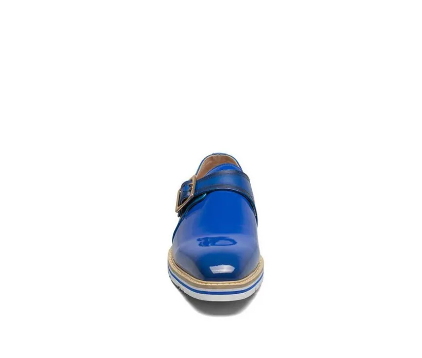 Men's Stacy Adams Bartram Plain Toe Monk Strap Dress Shoes