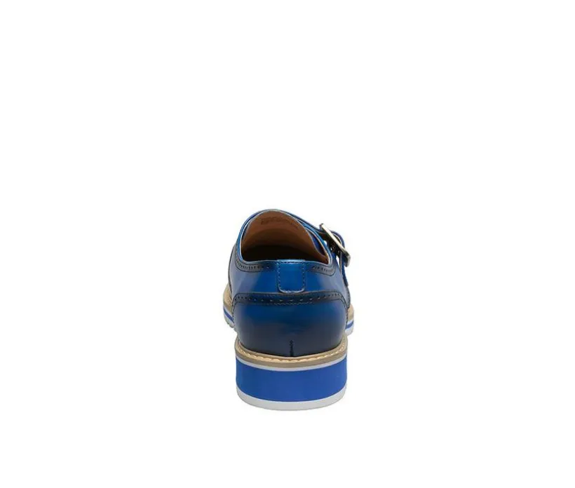 Men's Stacy Adams Bartram Plain Toe Monk Strap Dress Shoes