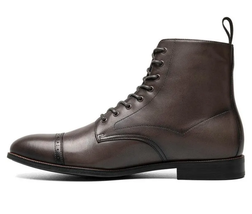 Men's Stacy Adams Henry Cap Toe Lace Boot Dress Shoes