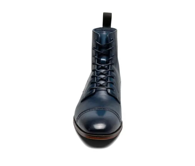 Men's Stacy Adams Henry Cap Toe Lace Boot Dress Shoes