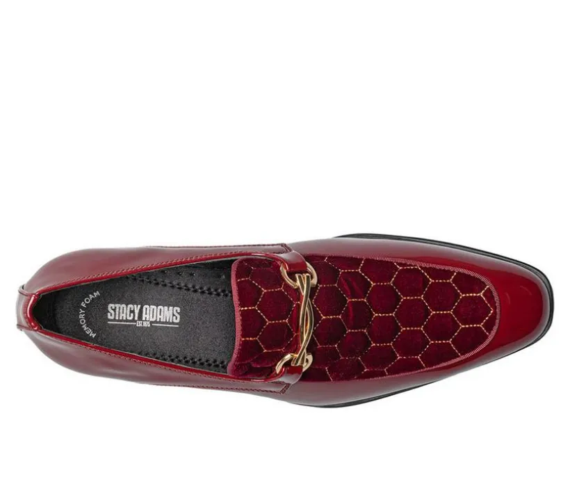 Men's Stacy Adams Sprague Moc Toe Slip On Dress Shoes