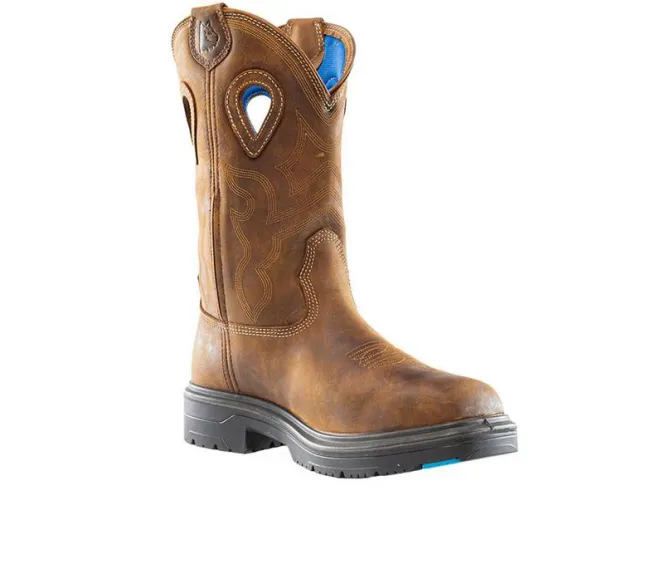 Men's STEEL BLUE Blue Heeler Met Work Boots