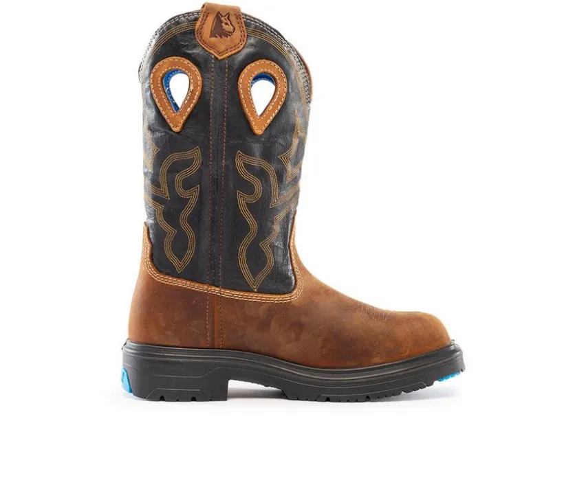 Men's STEEL BLUE Blue Heeler Work Boots