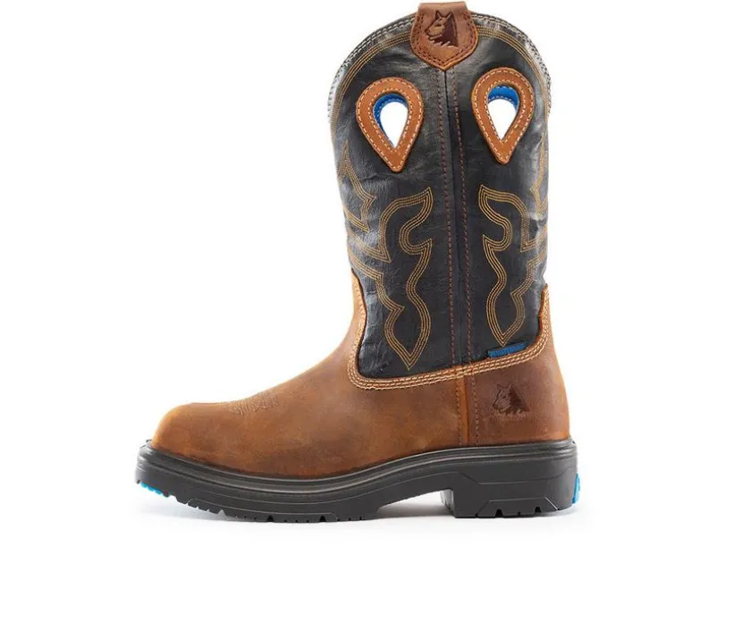 Men's STEEL BLUE Blue Heeler Work Boots