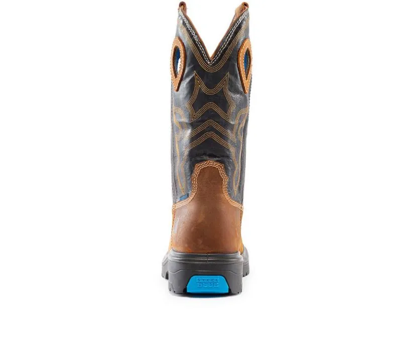 Men's STEEL BLUE Blue Heeler Work Boots