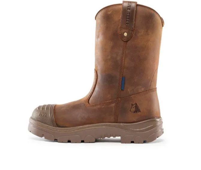 Men's STEEL BLUE Heeler Scuff Work Boots