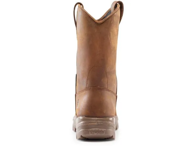 Men's STEEL BLUE Heeler Scuff Work Boots