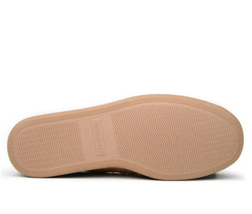 Minnetonka Women's Pile Lined Hardsole Moccasins