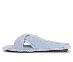 MUK LUKS Ada Micro Chenille Criss Cross Slippers