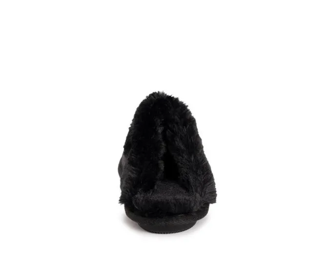 MUK LUKS Angled Sparkle Scruff Slippers