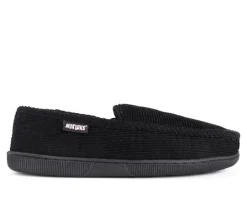 MUK LUKS Cordurory Moccasin with Flannel Lining Slippers