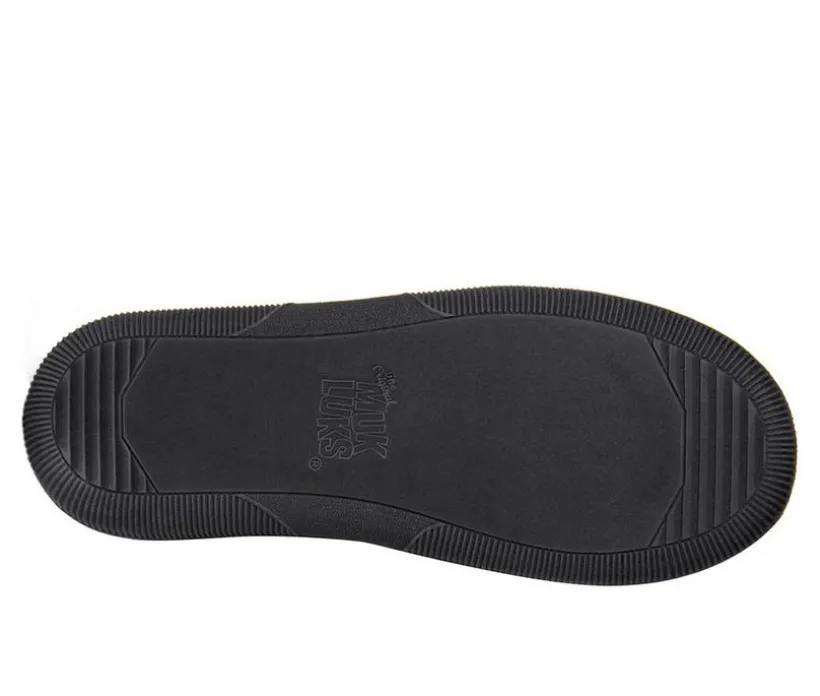 MUK LUKS Cordurory Moccasin with Flannel Lining Slippers