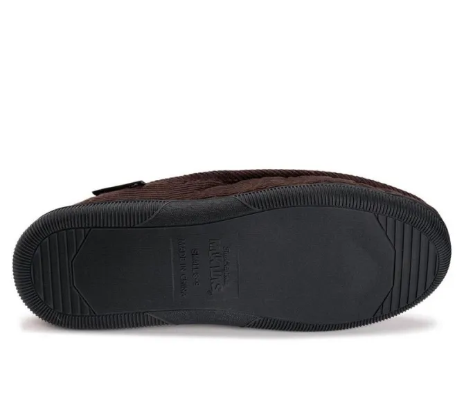 MUK LUKS Cordurory Moccasin with Flannel Lining Slippers