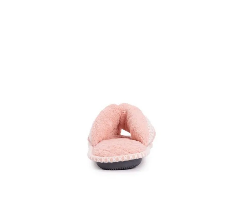 MUK LUKS Darlene Micro Chenille Thong Slippers