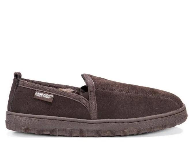 MUK LUKS Eric Printed Berber Suede Slippers