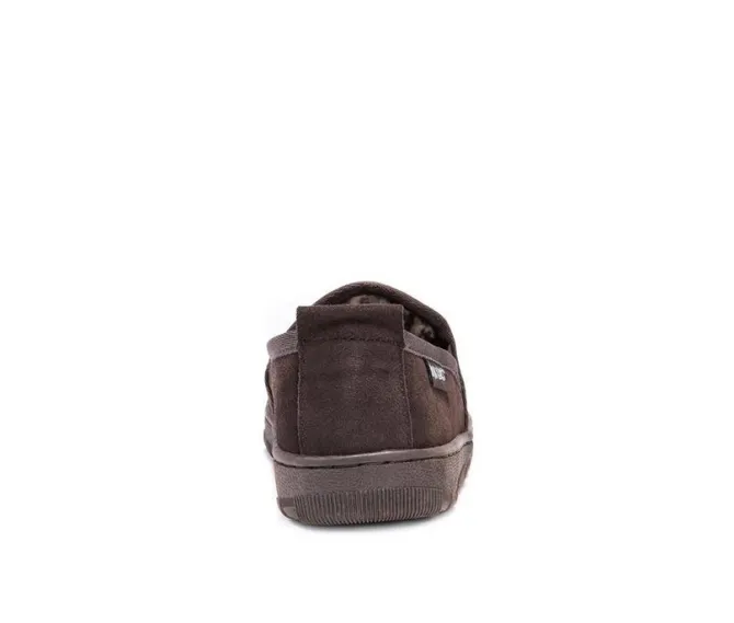 MUK LUKS Eric Printed Berber Suede Slippers