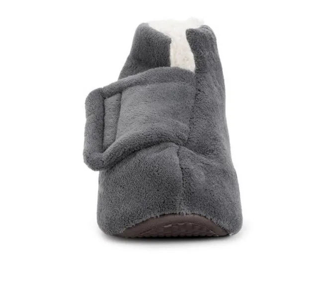 MUK LUKS Men's Adjustable Shearling Bootie Slippers