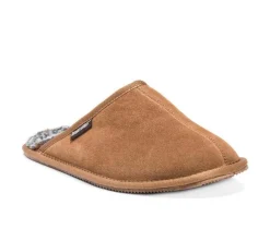 MUK LUKS Men's Dave Printed Berber Suede Slippers
