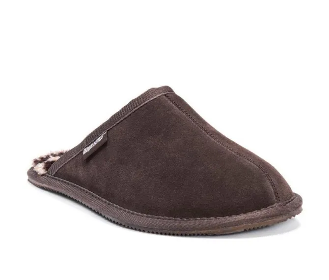 MUK LUKS Men's Dave Printed Berber Suede Slippers