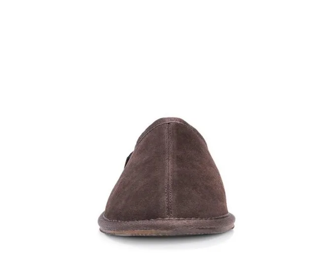 MUK LUKS Men's Dave Printed Berber Suede Slippers