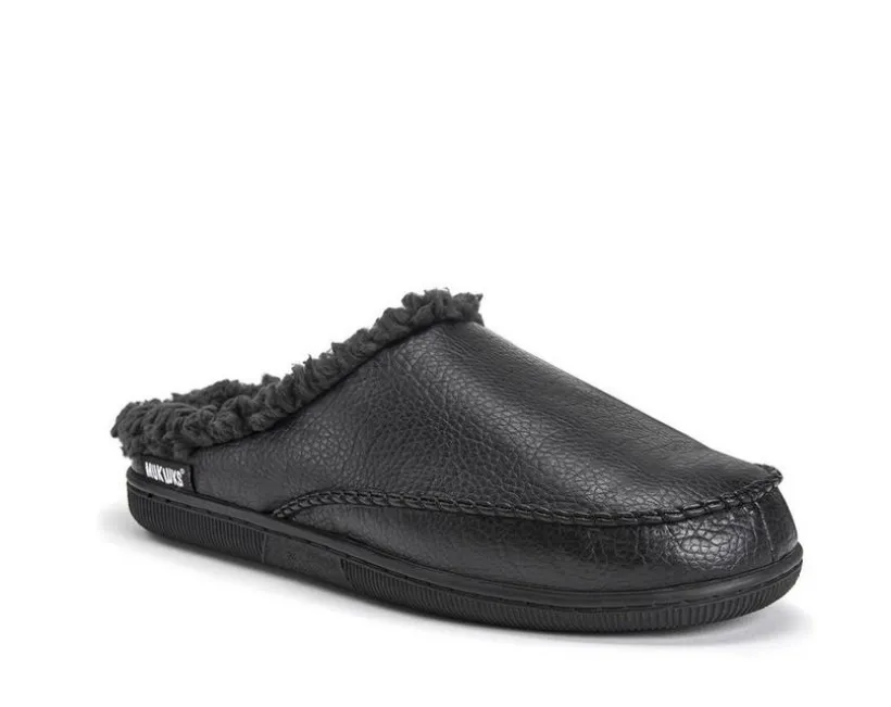 MUK LUKS Men's Faux Leather Clog Slippers