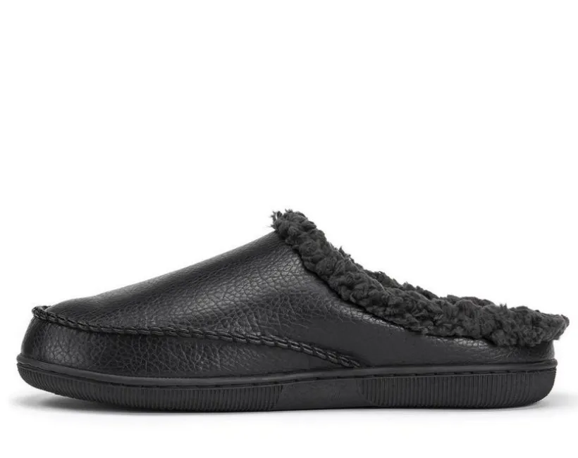 MUK LUKS Men's Faux Leather Clog Slippers