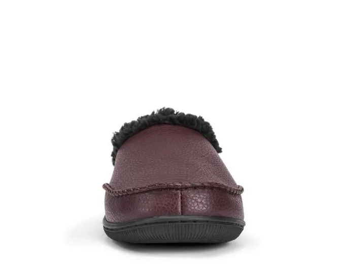 MUK LUKS Men's Faux Leather Clog Slippers