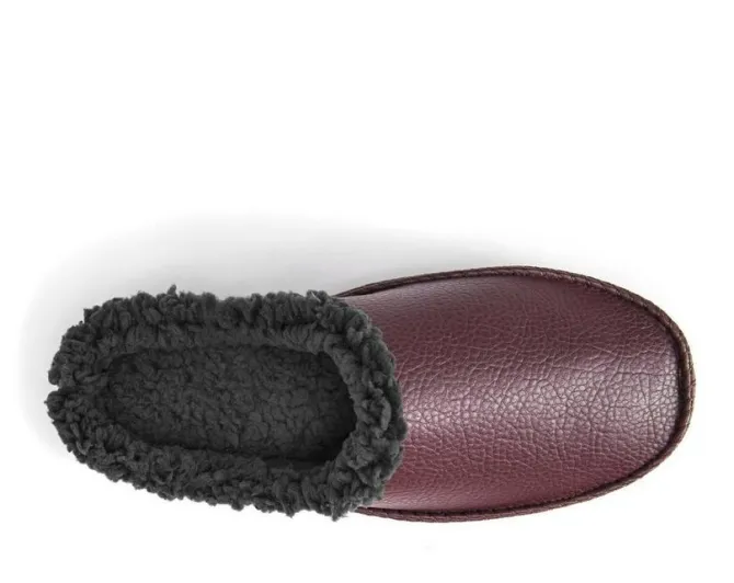 MUK LUKS Men's Faux Leather Clog Slippers