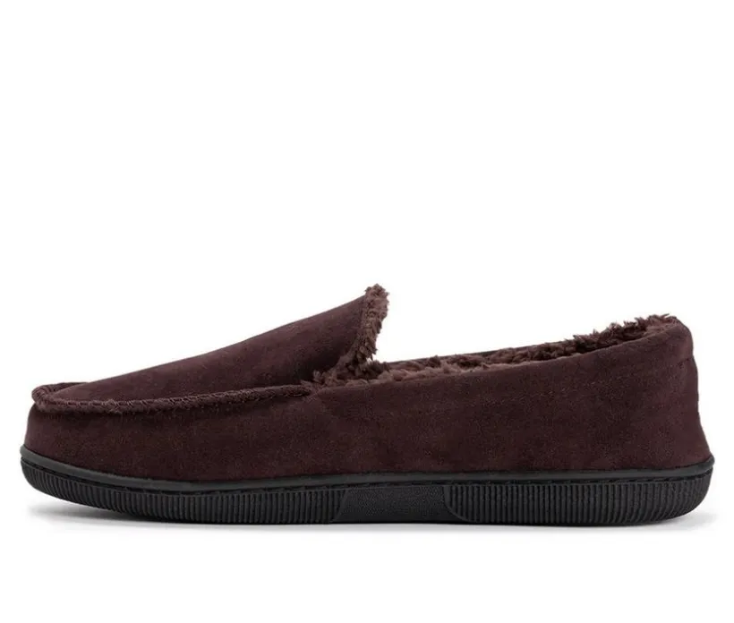 MUK LUKS Men's Fuax Suede Moccasin Slippers