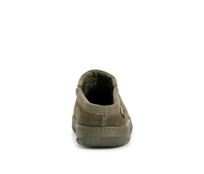 MUK LUKS Men's Matt Printed Berber Suede Clog Slippers