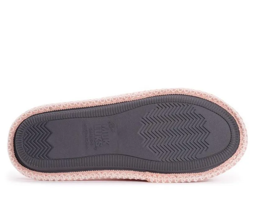 MUK LUKS Women's Beverly Micro Chenille Slip-on Slippers