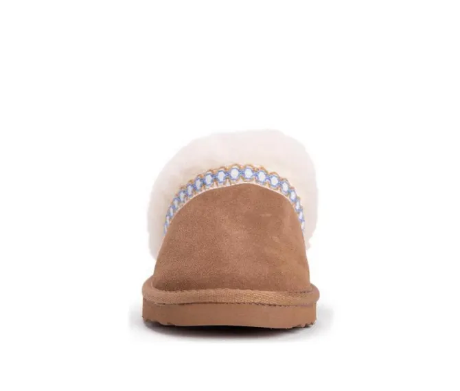 MUK LUKS Women's Dawn Suede Scuff Slippers