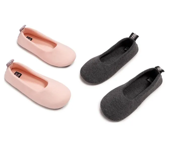 MUK LUKS Women's Travel Ballerina 2 Pack Slippers