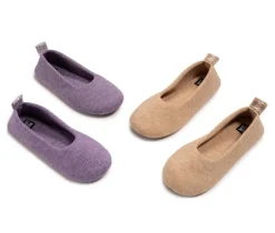 MUK LUKS Women's Travel Ballerina 2 Pack Slippers