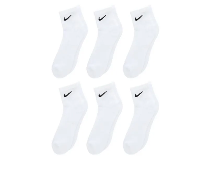 Nike 6 Pr Cushioned Quarter Length Socks