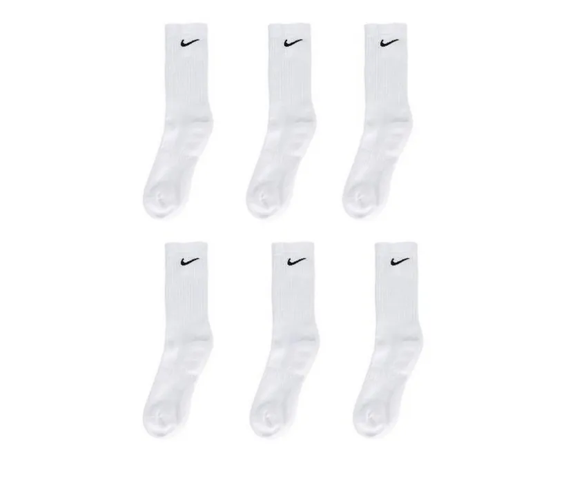 Nike 6 Pr Everyday Cushioned Crew Socks