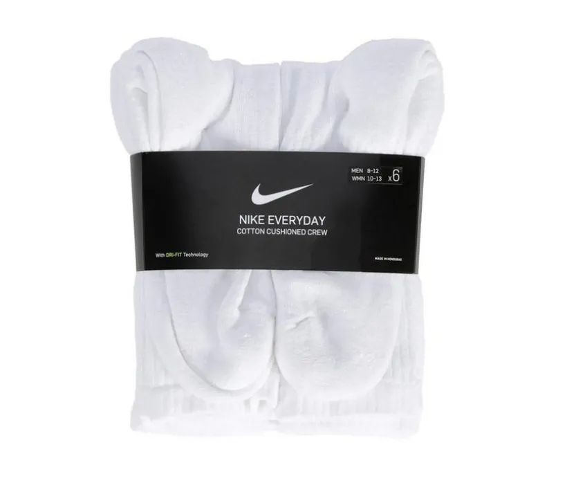 Nike 6 Pr Everyday Cushioned Crew Socks