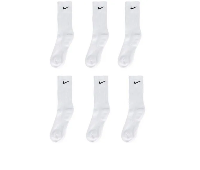Nike 6 Pr Everyday Cushioned Crew Socks