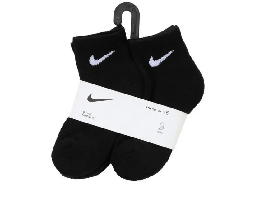 Nike 6P Youth Cushioned Quarter Socks