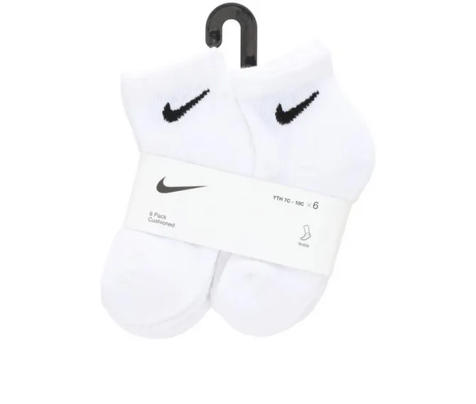 Nike 6P Youth Cushioned Quarter Socks