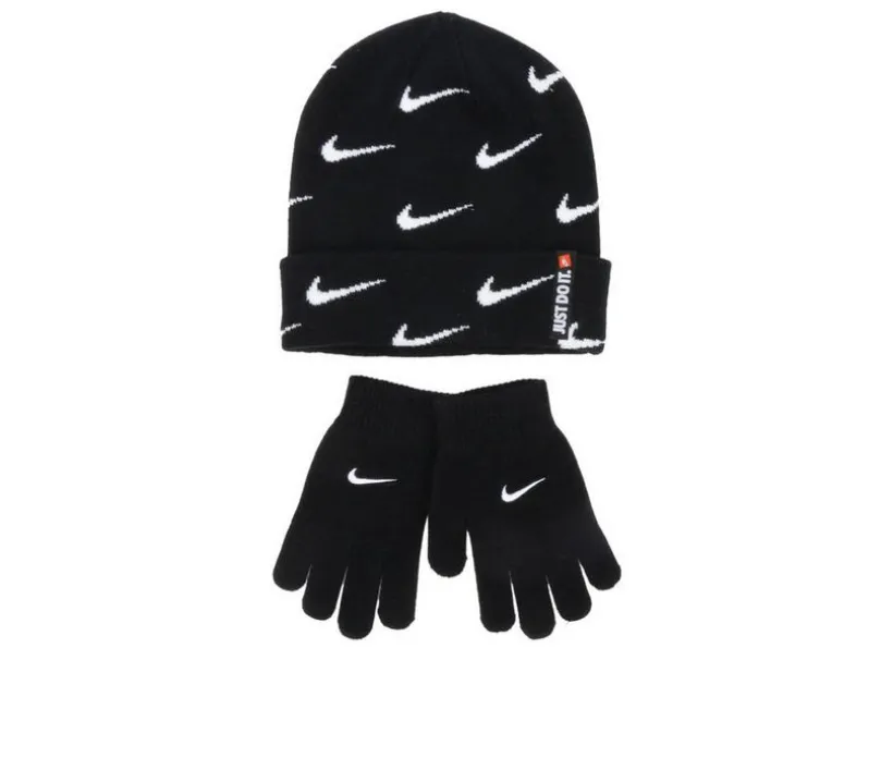 Nike Swoosh Repeat Beanie Set