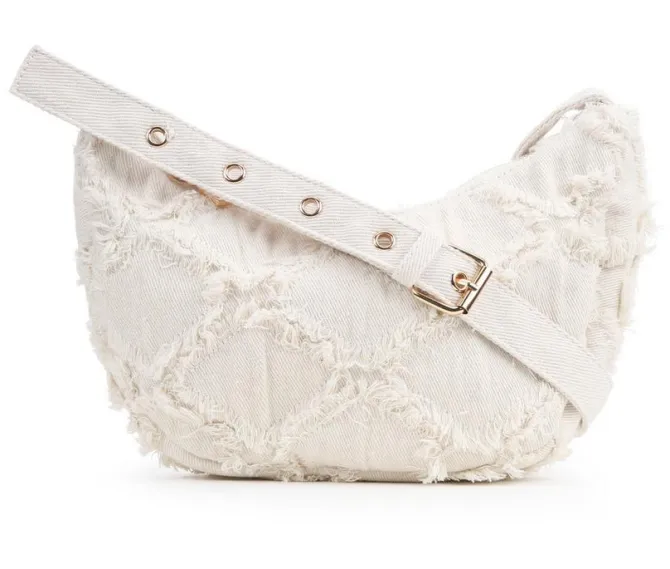 Olivia Miller Denim Crescent Handbag