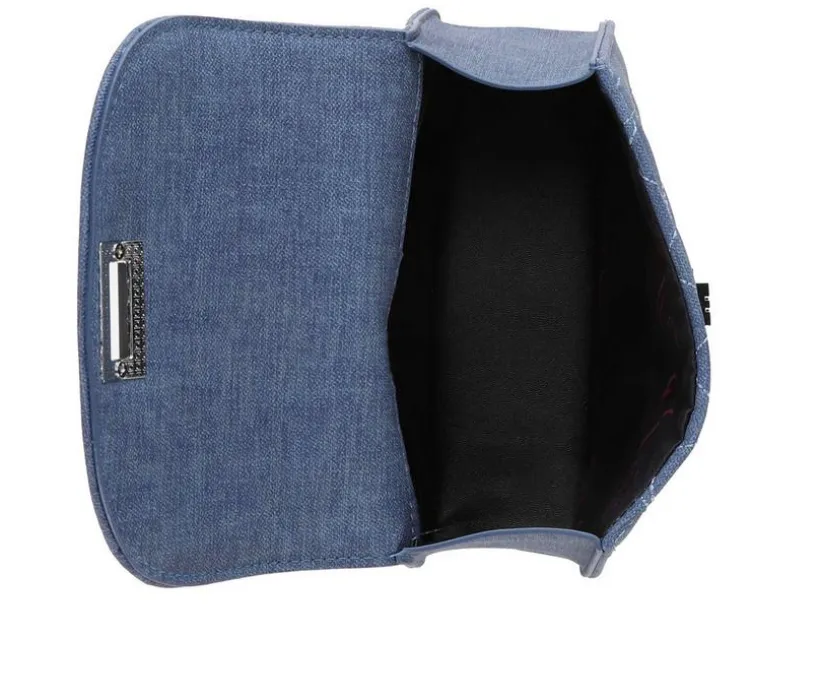Olivia Miller Denim Quilted Crossbody Handbag
