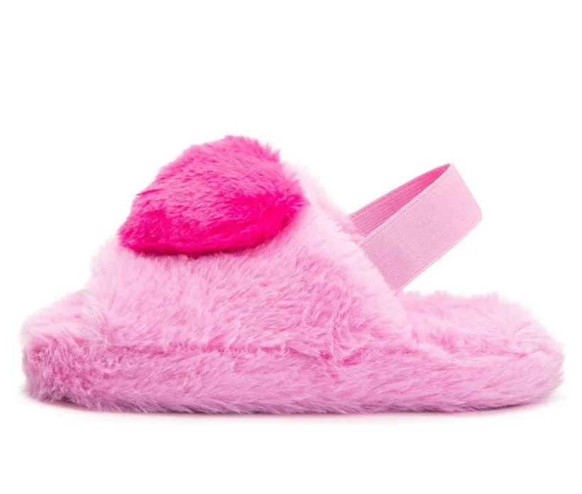 Olivia Miller Little Kid & Big Kid Protruding Heart Slippers