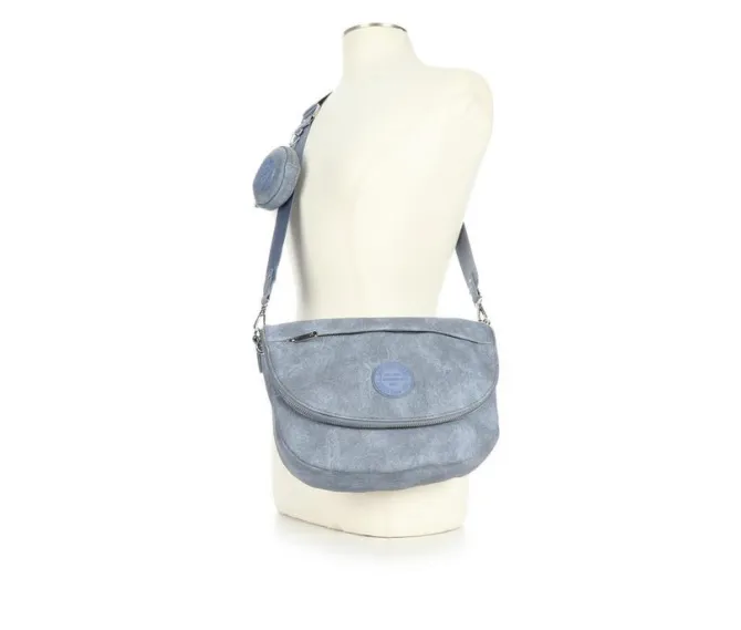 Sam & Libby Denim Crescent Shoulder Handbag