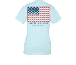 Simply Southern Track Flag Shirt